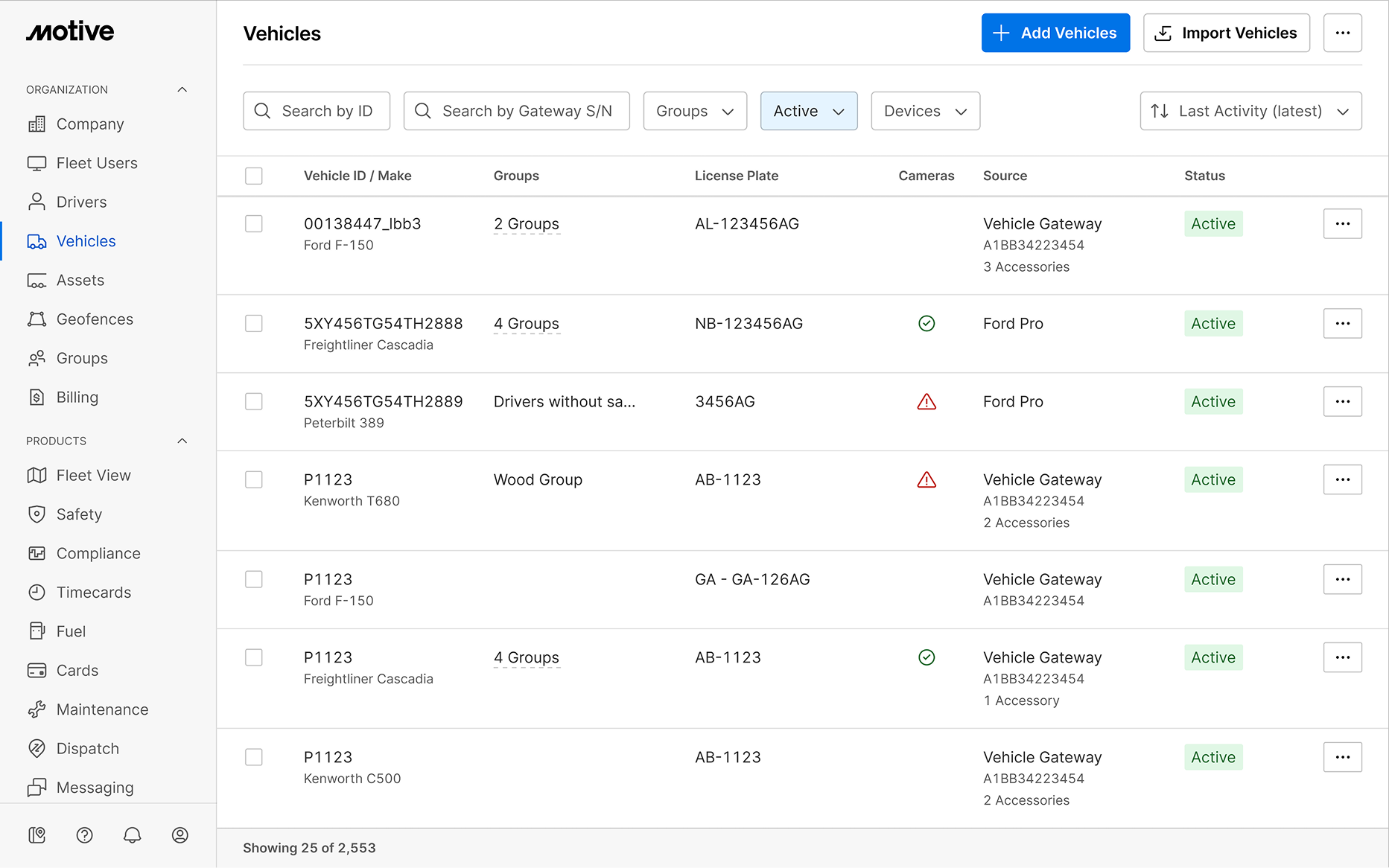 Planned Motive Admin 2.0 interface