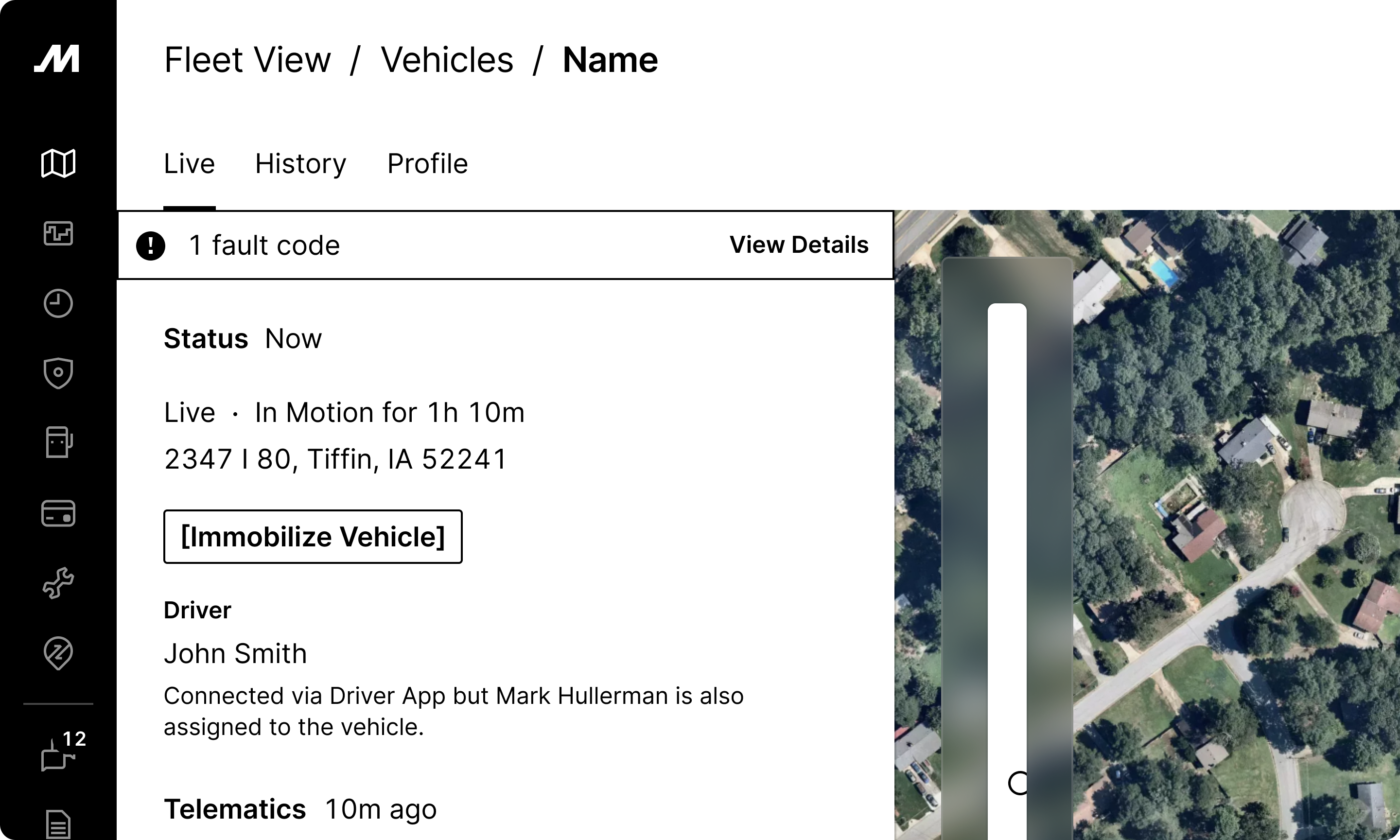 First engine immobilizer interface iteration